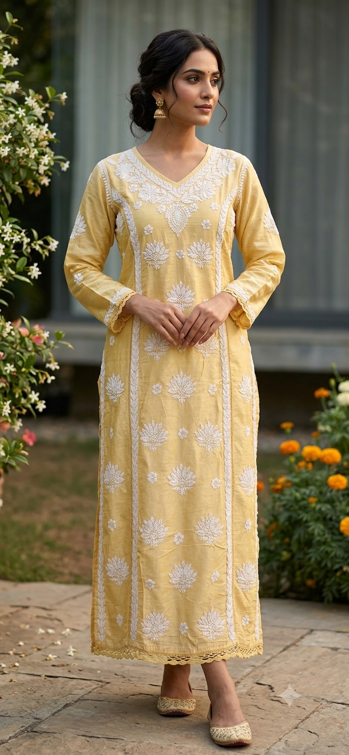chikankari kurti
